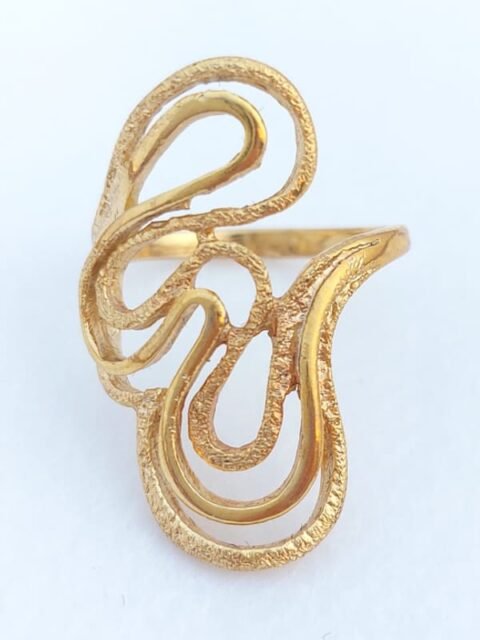 Anel Trabalhado Dourado