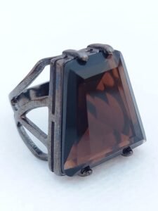 Anel Cristal Trapézio